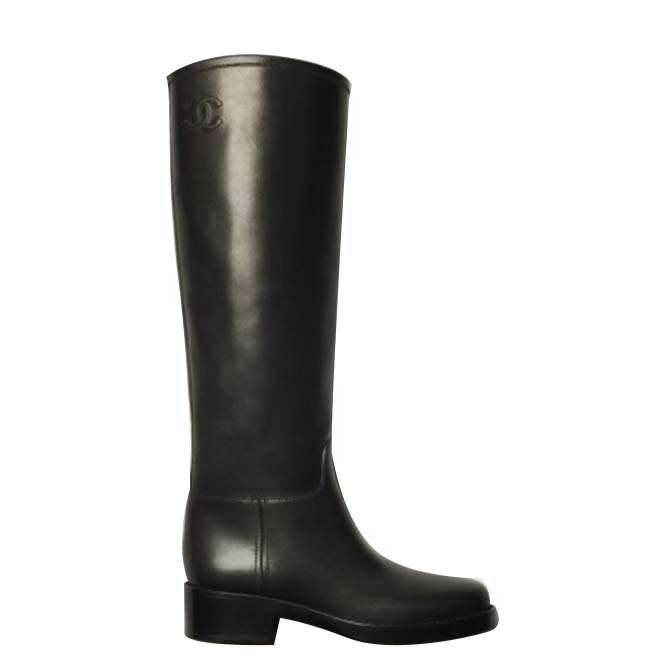 CHANEL HIGH BOOTS CALFSKIN BLACK G39212 X56669 94305